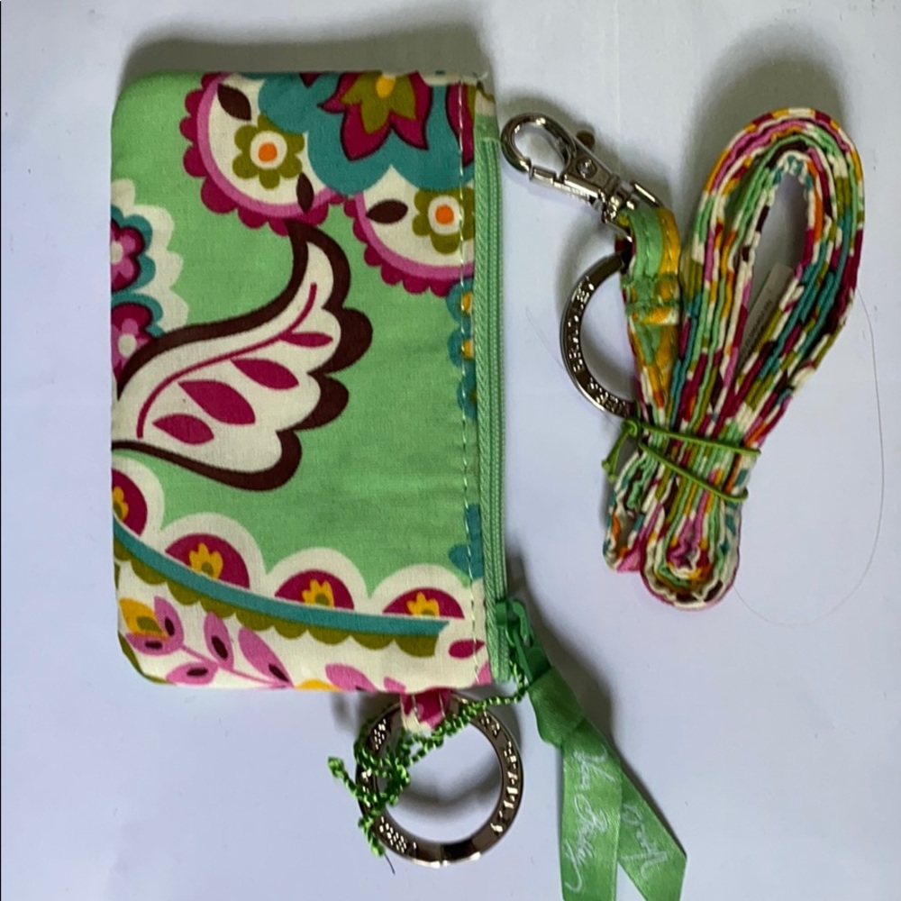 Vera Bradley zip id and lanyard Tutti Frutti